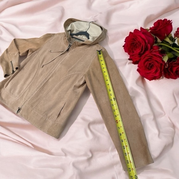 The Territory Ahead Suede Leather Full Zip Hood Jacket Women’s Size M - Picture 9 of 12